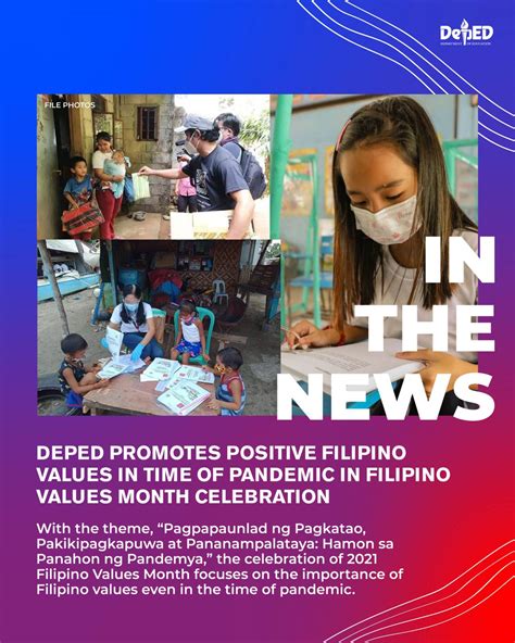 DepEd promotes positive Filipino values in time of pandemic in .